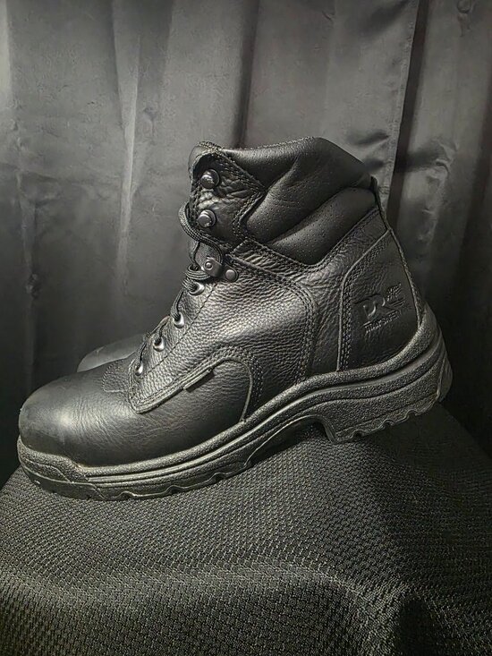Timberland SZ  Composite toe black leather work boots main image 4